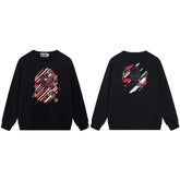 BAPE Abstract Ape Head Graphic Crewneck Sweatshirt Black