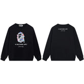 BAPE Colorful Ape Graphic Crewneck Sweatshirt