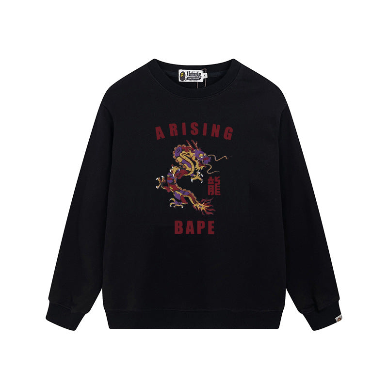 BAPE Red Dragon Graphic Crewneck Sweatshirt