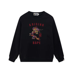 BAPE Red Dragon Graphic Crewneck Sweatshirt