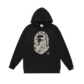BAPE White Camo APE Head Pullover Hoodie