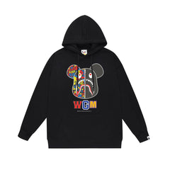 BAPE WGM Bear Shark Head Pullover Hoodie