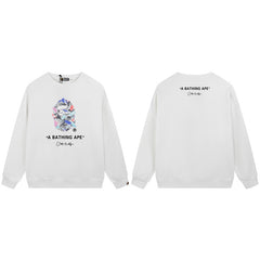 BAPE Colorful Ape Graphic Crewneck Sweatshirt
