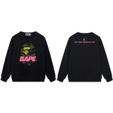 BAPE Green Ape Head Graphic Crewneck Sweatshirt