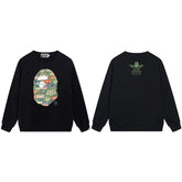 BAPE Colorful Graphic Ape Head Crewneck Sweatshirt