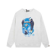 BAPE Blue Ape Head Graphic Crewneck Sweatshirt
