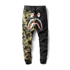 BAPE Shark Head Pants 3D Printed Casual Loose Men's and Women's Sports Casual Sanitary Pants Order Light Mature Casual Mid Waist (11)