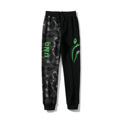 BAPE Shark Head Pants 3D Printed Casual Loose Men's and Women's Sports Casual Sanitary Pants Order Light Mature Casual Mid Waist (12)