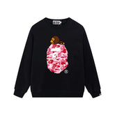 BAPE x Baby Milo Pink ABC Camo APE Head Crewneck Sweatshirt