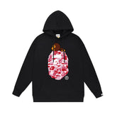 BAPE Baby Milo Pink Camo APE Head Pullover Hoodie