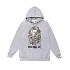 BAPE Black Camo APE Head Pullover Hoodie