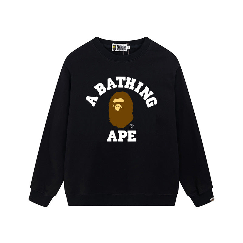 BAPE Classic College Logo Crewneck Sweatshirt (Black)