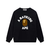 BAPE Classic College Logo Crewneck Sweatshirt (Black)
