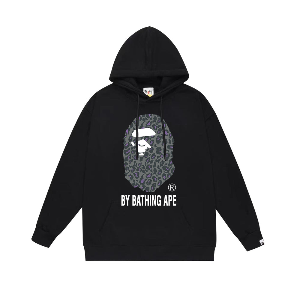 BAPE By Bathing Ape Leopard APE Head Pullover Hoodie