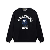 BAPE Blue Ape Head Graphic Crewneck Sweatshirt