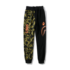 BAPE Shark Head Pants 3D Printed Casual Loose Men's and Women's Sports Casual Sanitary Pants Order Light Mature Casual Mid Waist (3)