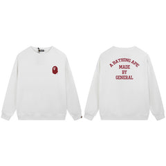 BAPE "Made By General" Logo Crewneck Sweatshirt