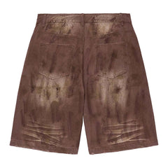 Vale Forever M&M Denim Shorts 'Dirt Brown'