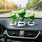 Frog Bobblehead – Solar Powered Shaking Head Car Ornament