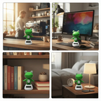 Frog Bobblehead – Solar Powered Shaking Head Car Ornament