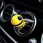 AutoVibe Cute Bee Car Air Freshener - Vent Clip Perfume Diffuser