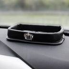 PU Leather Dashboard Console Organizer Storage Box Phone Keys Coin
