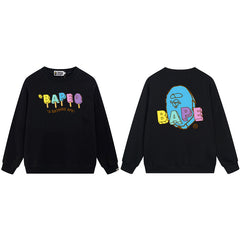 BAPE Colorful Ape Head Graphic Crewneck Sweatshirt