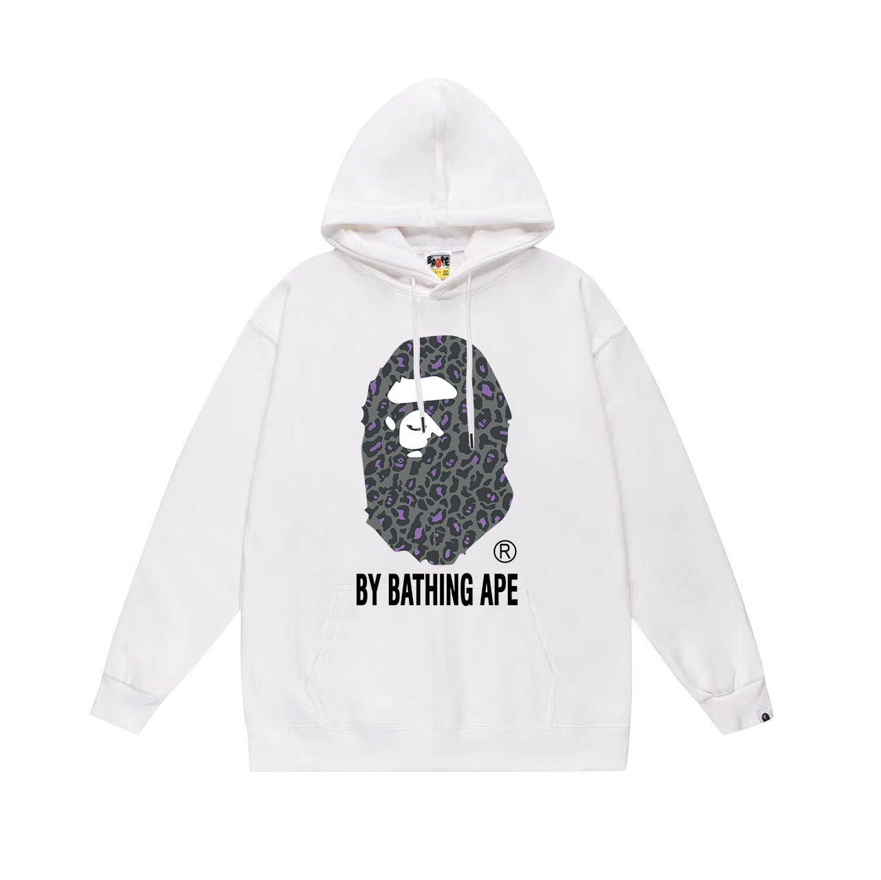 BAPE By Bathing Ape Leopard APE Head Pullover Hoodie