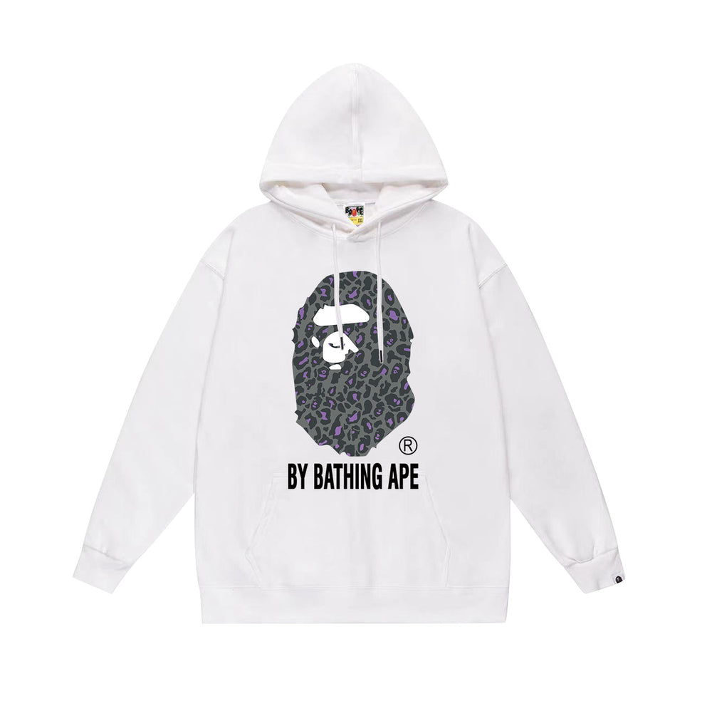 BAPE By Bathing Ape Leopard APE Head Pullover Hoodie