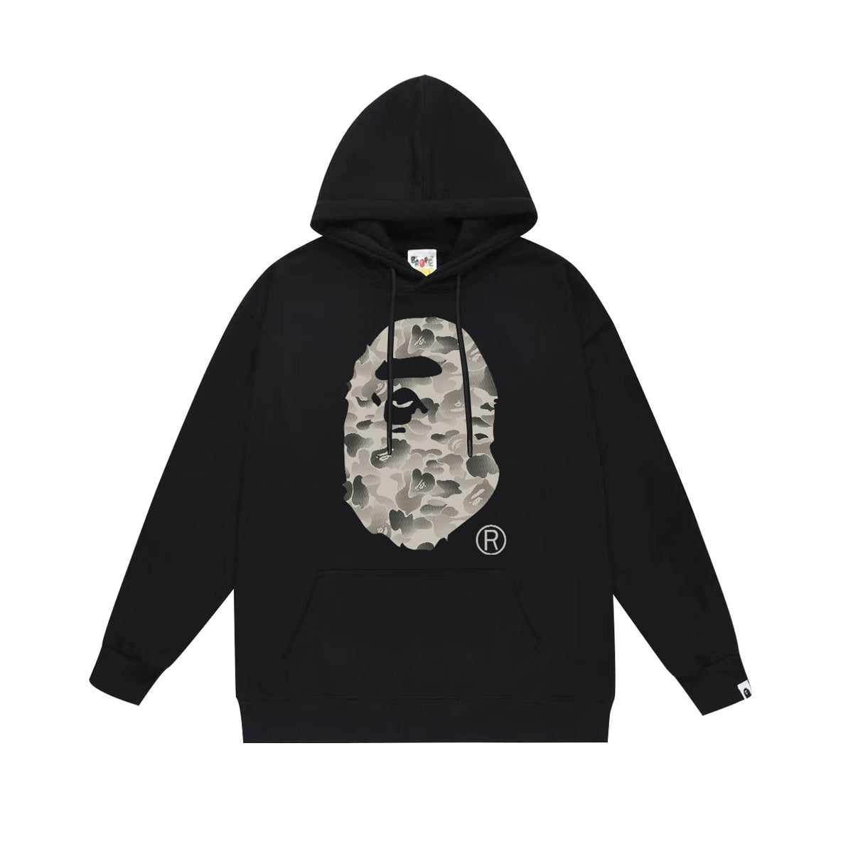 BAPE White Camo APE Head Pullover Hoodie