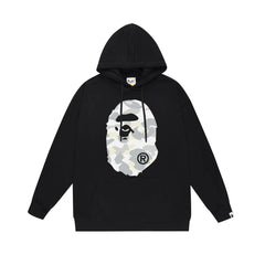 BAPE White Camo APE Head Pullover Hoodie