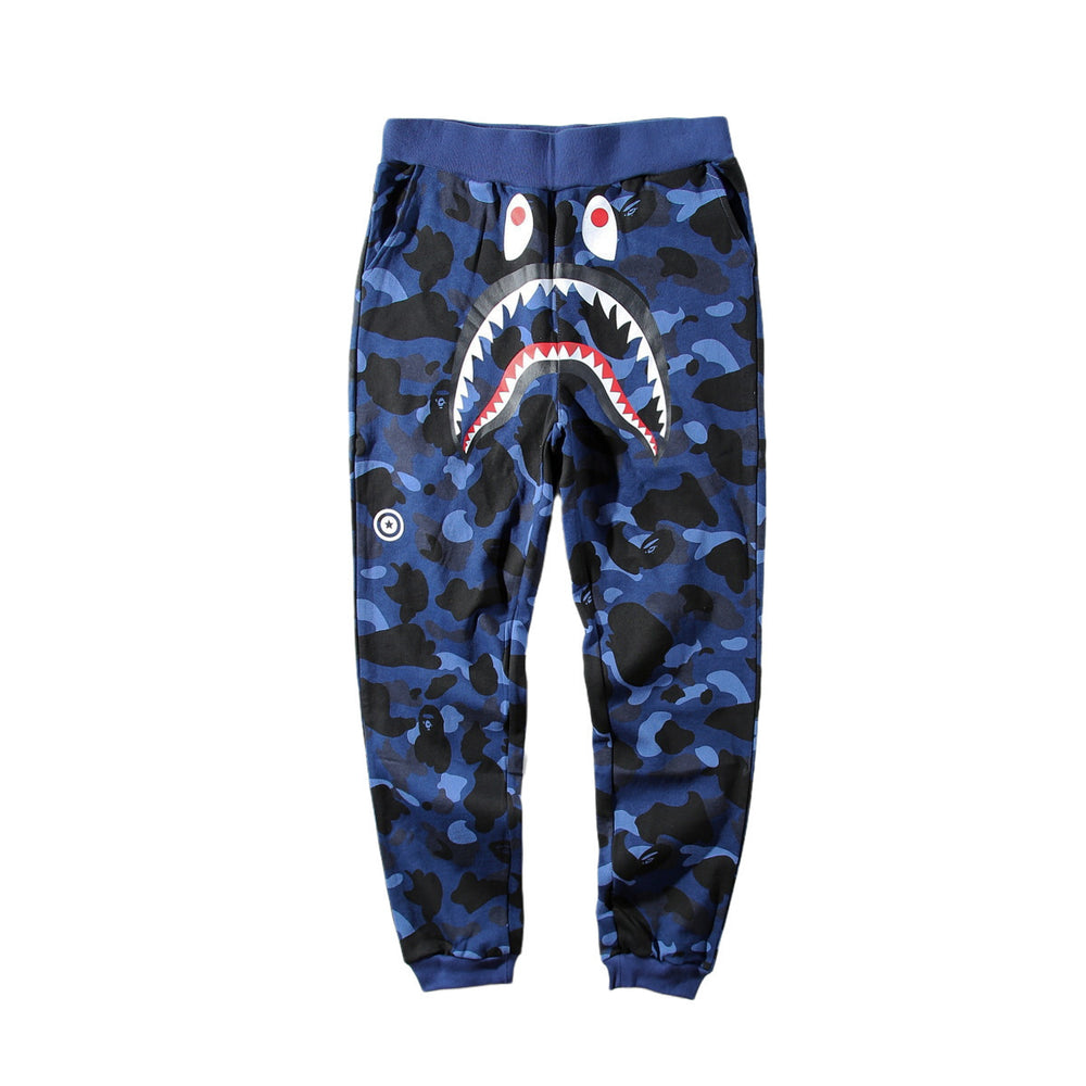 BAPE Shark Head 3D Printed Casual Loose Sports Sweatpants