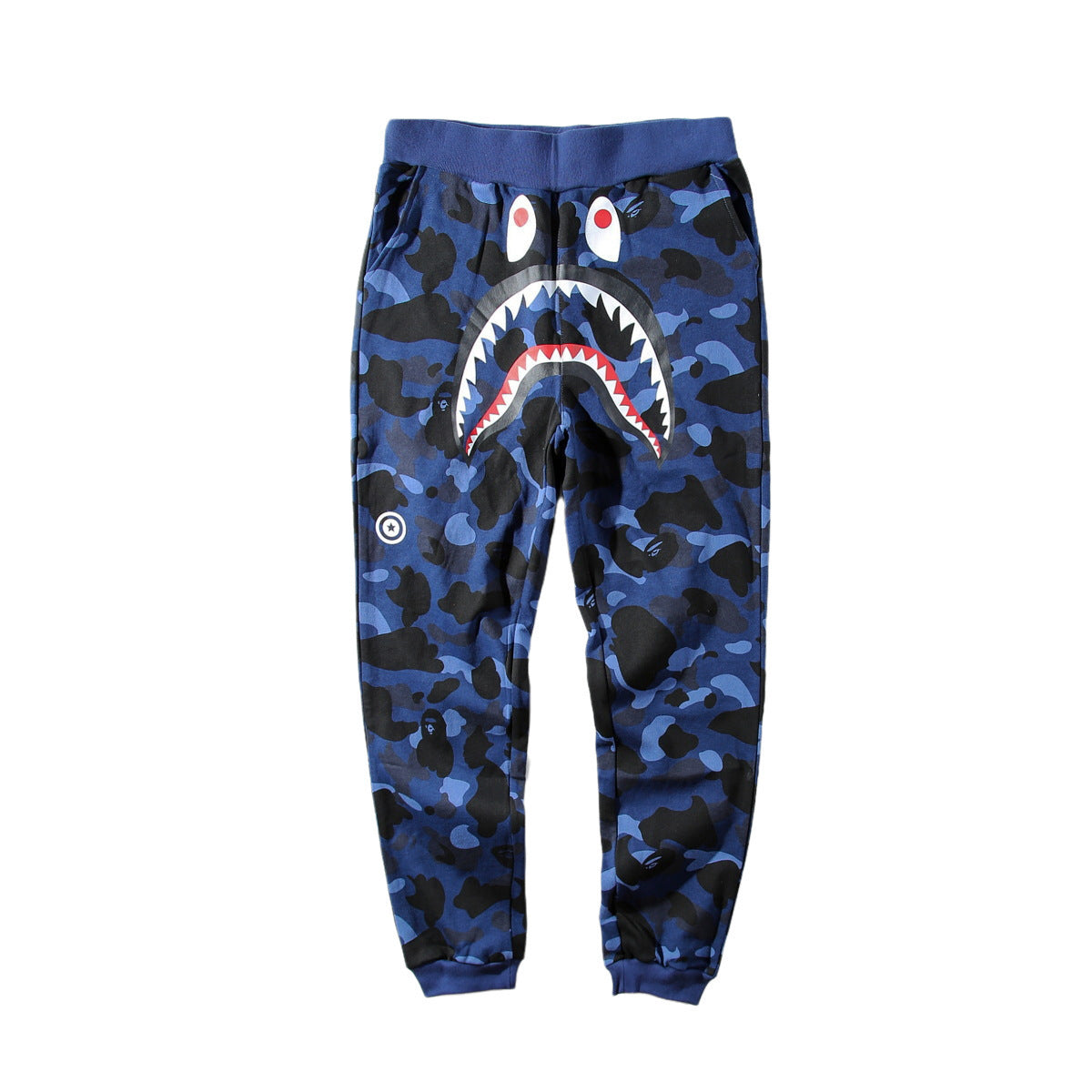 BAPE Shark Head 3D Printed Casual Loose Sports Sweatpants