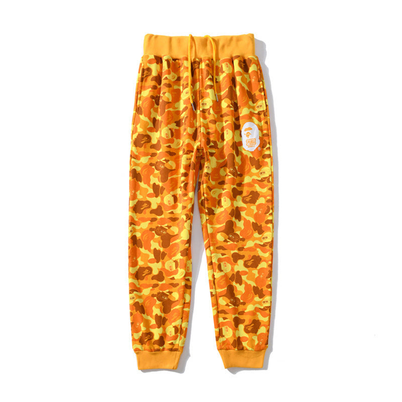 BAPE Shark Head Pants 3D Printed Casual Loose Men's and Women's Sports Casual Sanitary Pants Order Light Mature Casual Mid Waist (5)