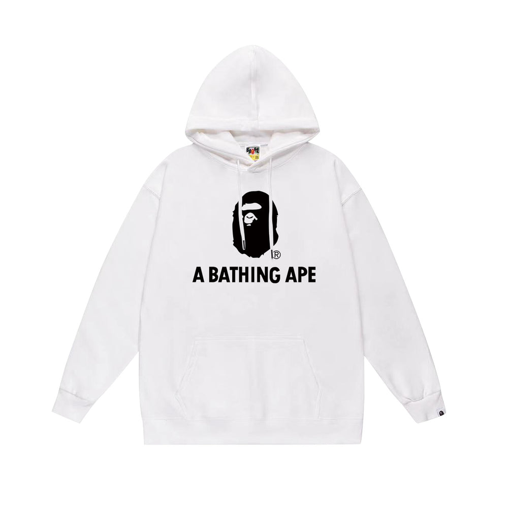 BAPE White APE Head Pullover Hoodie