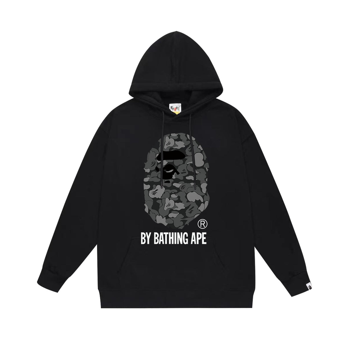 BAPE Black Camo APE Head Pullover Hoodie