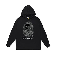 BAPE Black Camo APE Head Pullover Hoodie