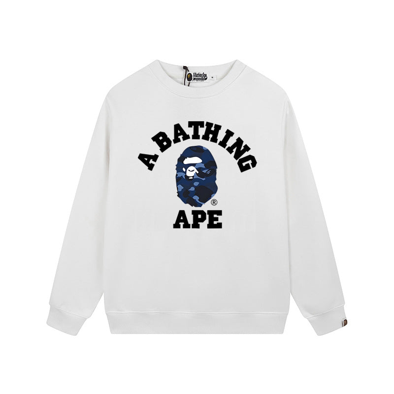BAPE Blue Ape Head Graphic Crewneck Sweatshirt