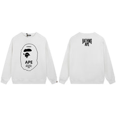BAPE Ape Head Outline Graphic Crewneck Sweatshirt