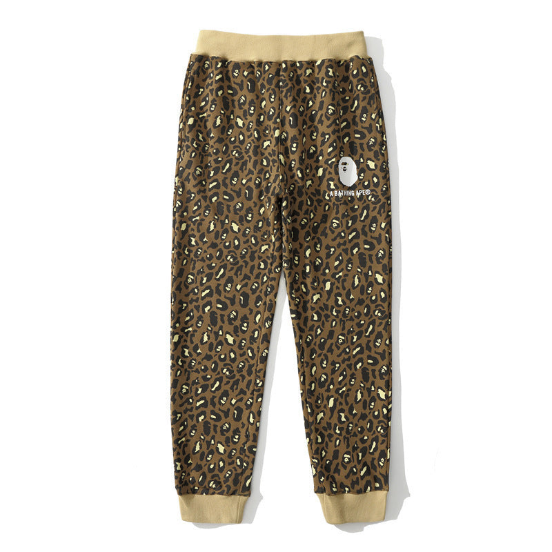 BAPE Shark Head Pants 3D Printed Casual Loose Men's and Women's Sports Casual Sanitary Pants Order Light Mature Casual Mid Waist (16)
