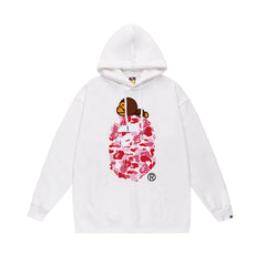 BAPE Baby Milo Pink Camo APE Head Pullover Hoodie