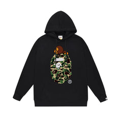 BAPE Baby Milo Green Camo APE Head Pullover Hoodie