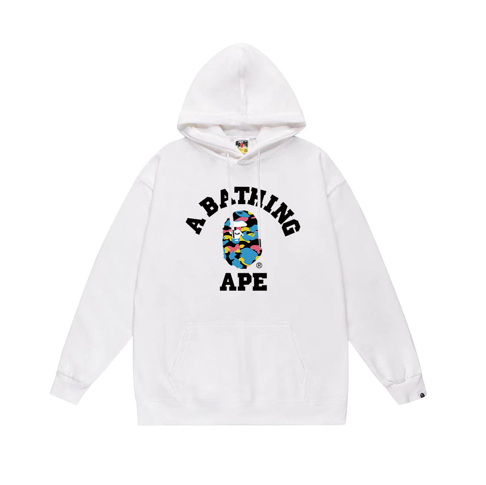 BAPE Multi-Camo College Logo Pullover Hoodie