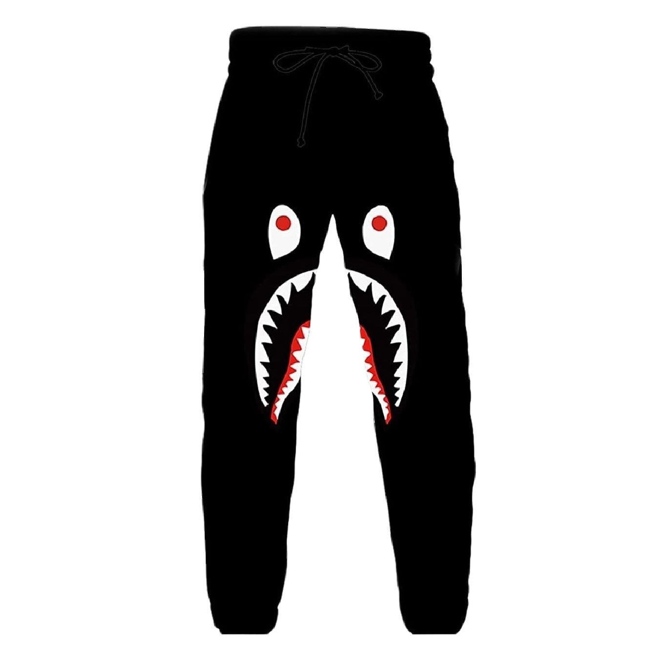 BAPE Shark Head 3D Printed Casual Loose Sports Sweatpants