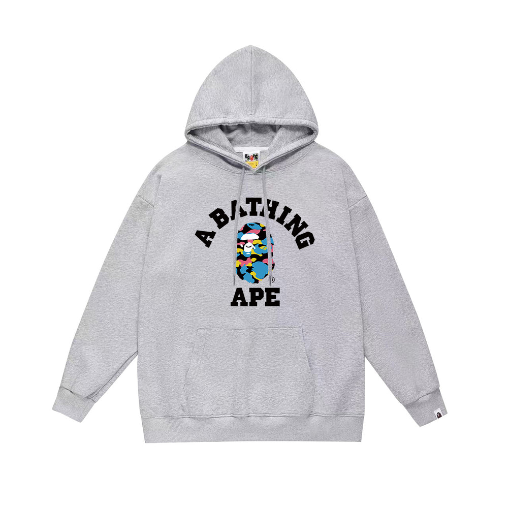 BAPE Multi-Camo College Logo Pullover Hoodie