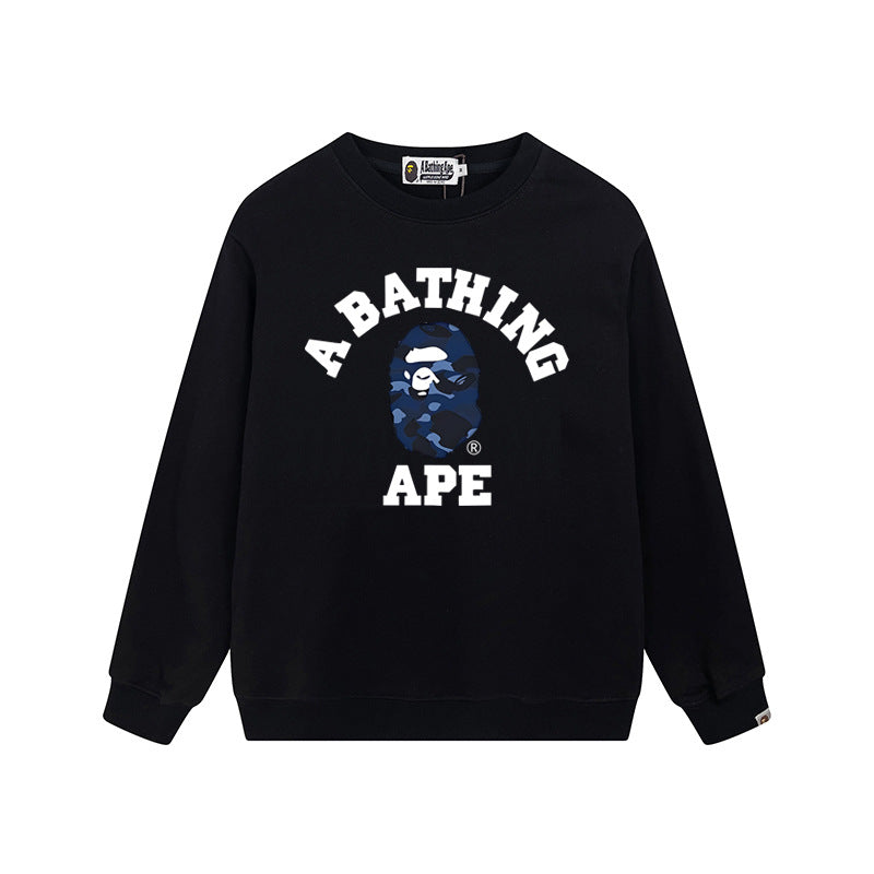 BAPE Blue Ape Head Graphic Crewneck Sweatshirt