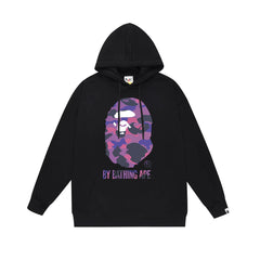BAPE Purple Camo APE Head Pullover Hoodie