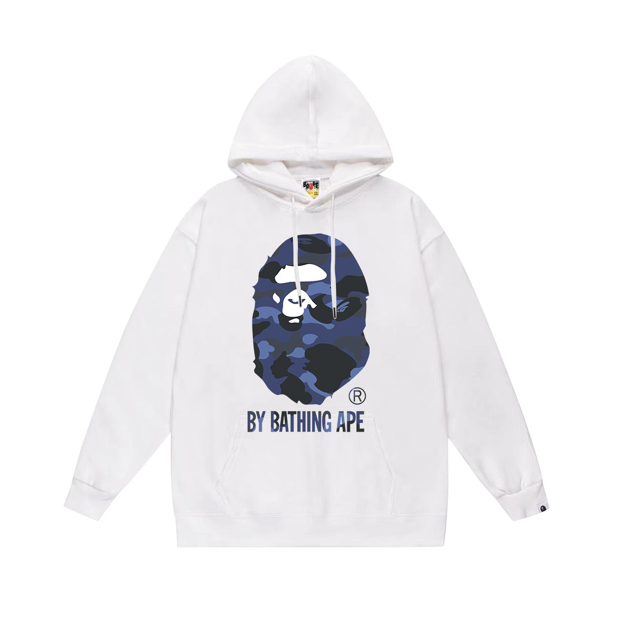 BAPE Blue Camo APE Head Pullover Hoodie
