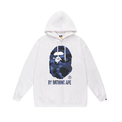 BAPE Blue Camo APE Head Pullover Hoodie