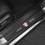 Carbon Fiber Car Door Sill Protector Stickers Anti-Scratch Threshold